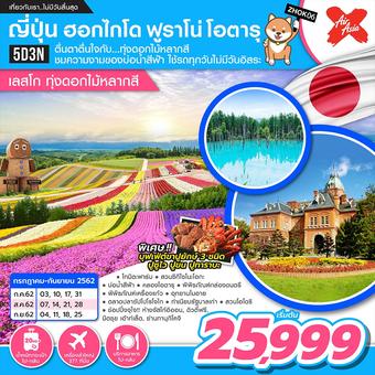 ฮอกไกโด ฟูราโน่ โอตารุ เลสโก ทุ่งดอกไม้หลากสี 5D3N